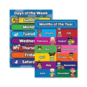Juego de carteles de los días de la semana y los meses del_1