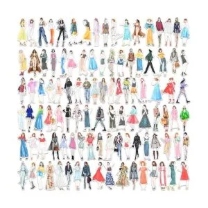 150 calcomanías para personas para suministros de diario_3