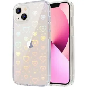 Tksafy Funda compatible con iPhone 13 diseño holográfico_1