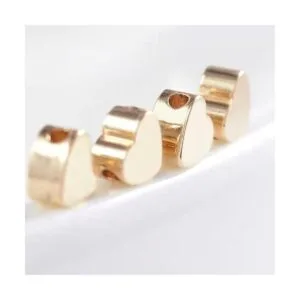 Pinhoollgo 200 cuentas espaciadoras en forma de corazón_2