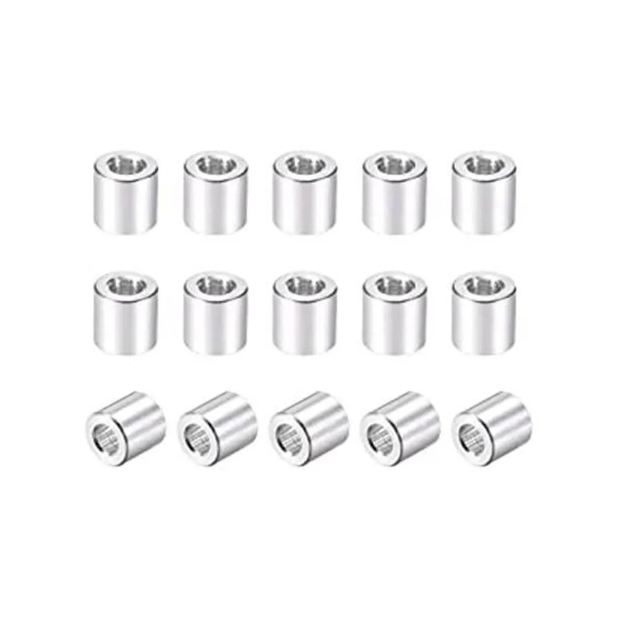 uxcell 15 piezas de aluminio redondo separador columna_1