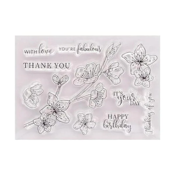 Arbuya DIY Flores Hojas Frase Sentiment Decorativo Claro_2