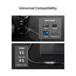 JSAUX Mini adaptador HDMI a HDMI cable mini HDMI macho a_4