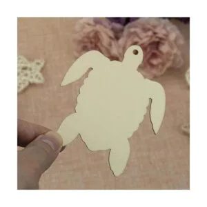 JANOU 20 piezas de madera en forma de tortuga de mar sin_4