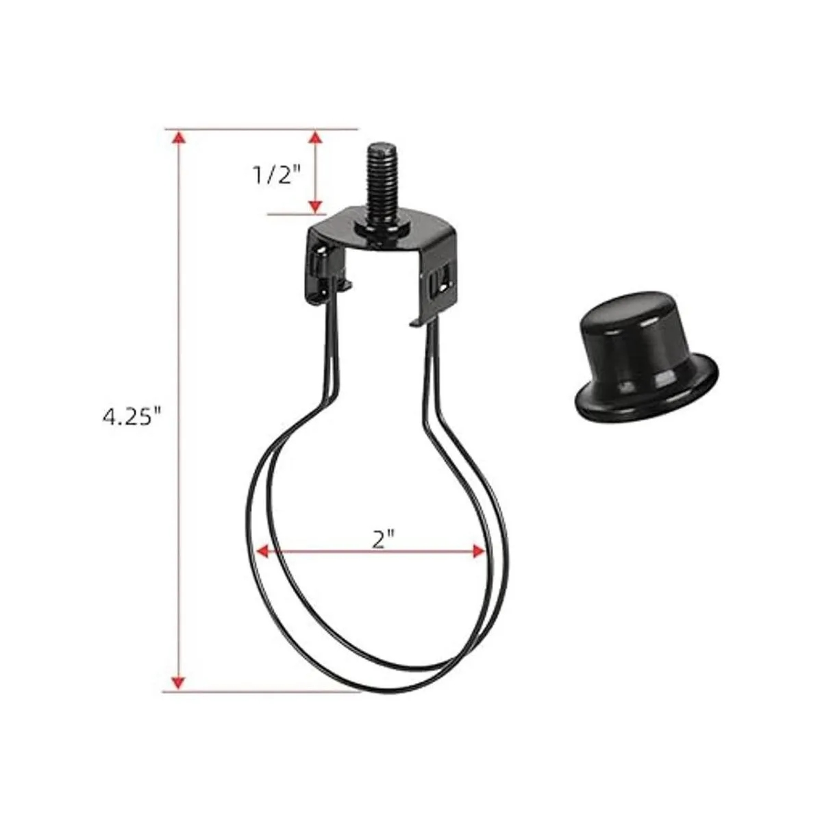 ALUCSET Paquete de 2 adaptadores de clip de bombilla para_2