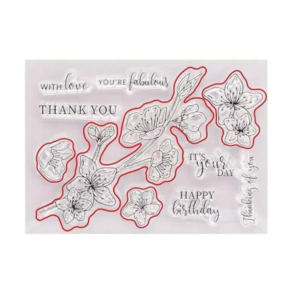 Arbuya DIY Flores Hojas Frase Sentiment Decorativo Claro_1