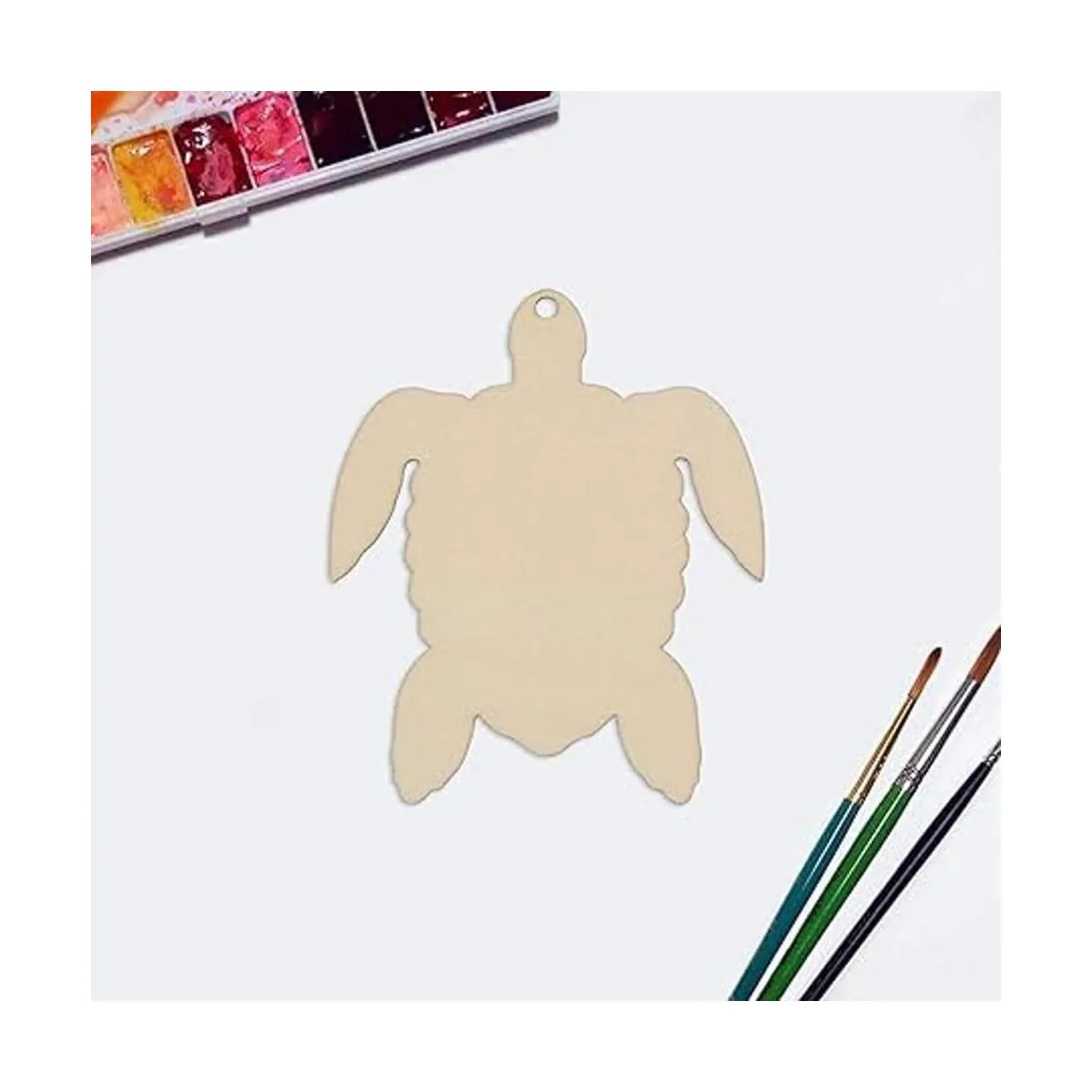 JANOU 20 piezas de madera en forma de tortuga de mar sin_6