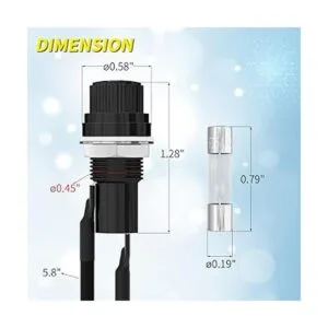 Joinfworld 15 piezas de soporte de fusibles de montaje en_2