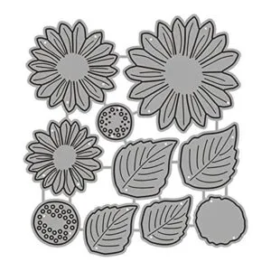 Juego de troqueles de metal de girasoles juego de_1