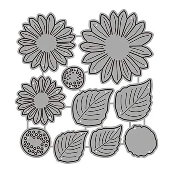Juego de troqueles de metal de girasoles juego de_1