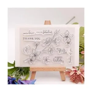 Arbuya DIY Flores Hojas Frase Sentiment Decorativo Claro_7