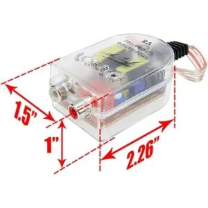 Adaptador de señal de audio de alta a baja impedancia para_4