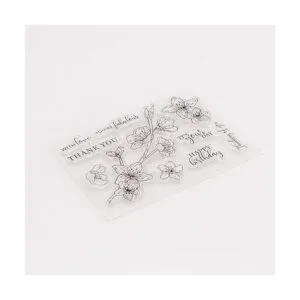 Arbuya DIY Flores Hojas Frase Sentiment Decorativo Claro_6