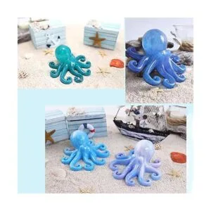 Molde de resina de silicona de pulpo con forma de mar 3D_5