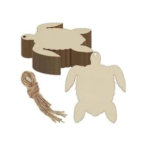 JANOU 20 piezas de madera en forma de tortuga de mar sin_1