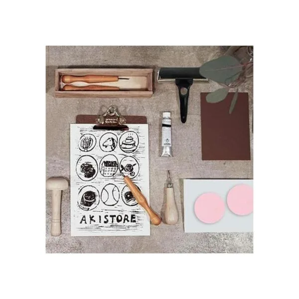 8 bloques de tallado de goma rosa de 2 x 2 pulgadas para_4