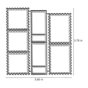Troqueles de corte de marco de sello de correo marco de_2