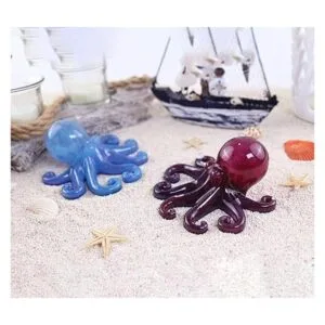 Molde de resina de silicona de pulpo con forma de mar 3D_4