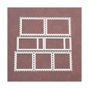 Troqueles de corte de marco de sello de correo marco de_3