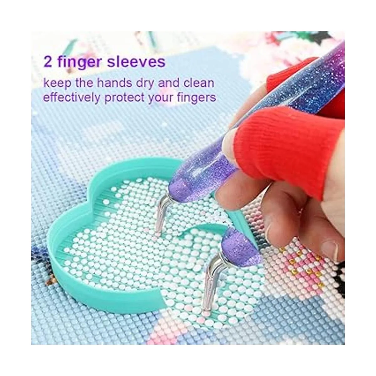 Kit de 16 piezas de bolígrafos de pintura de diamante con_5