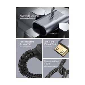 JSAUX Mini adaptador HDMI a HDMI cable mini HDMI macho a_2