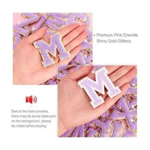 26 parches de brillantina para planchar con letras de_3