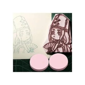 8 bloques de tallado de goma rosa de 2 x 2 pulgadas para_3