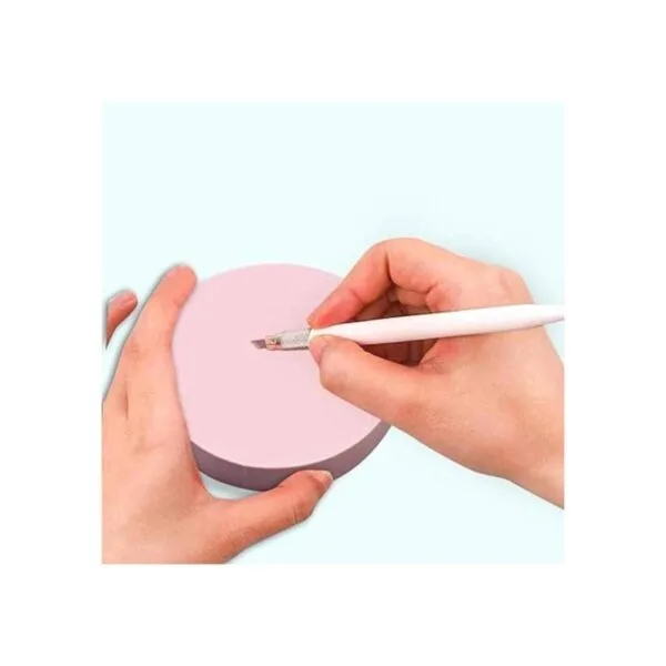 8 bloques de tallado de goma rosa de 2 x 2 pulgadas para_5