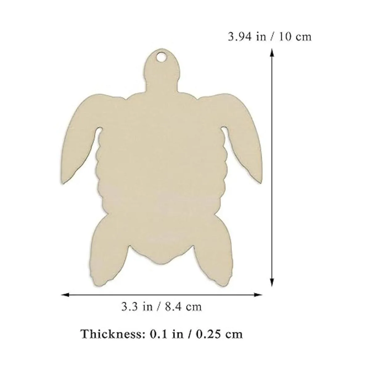 JANOU 20 piezas de madera en forma de tortuga de mar sin_2