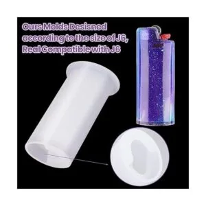 NiArt Juego de 2 moldes de silicona de resina para_6