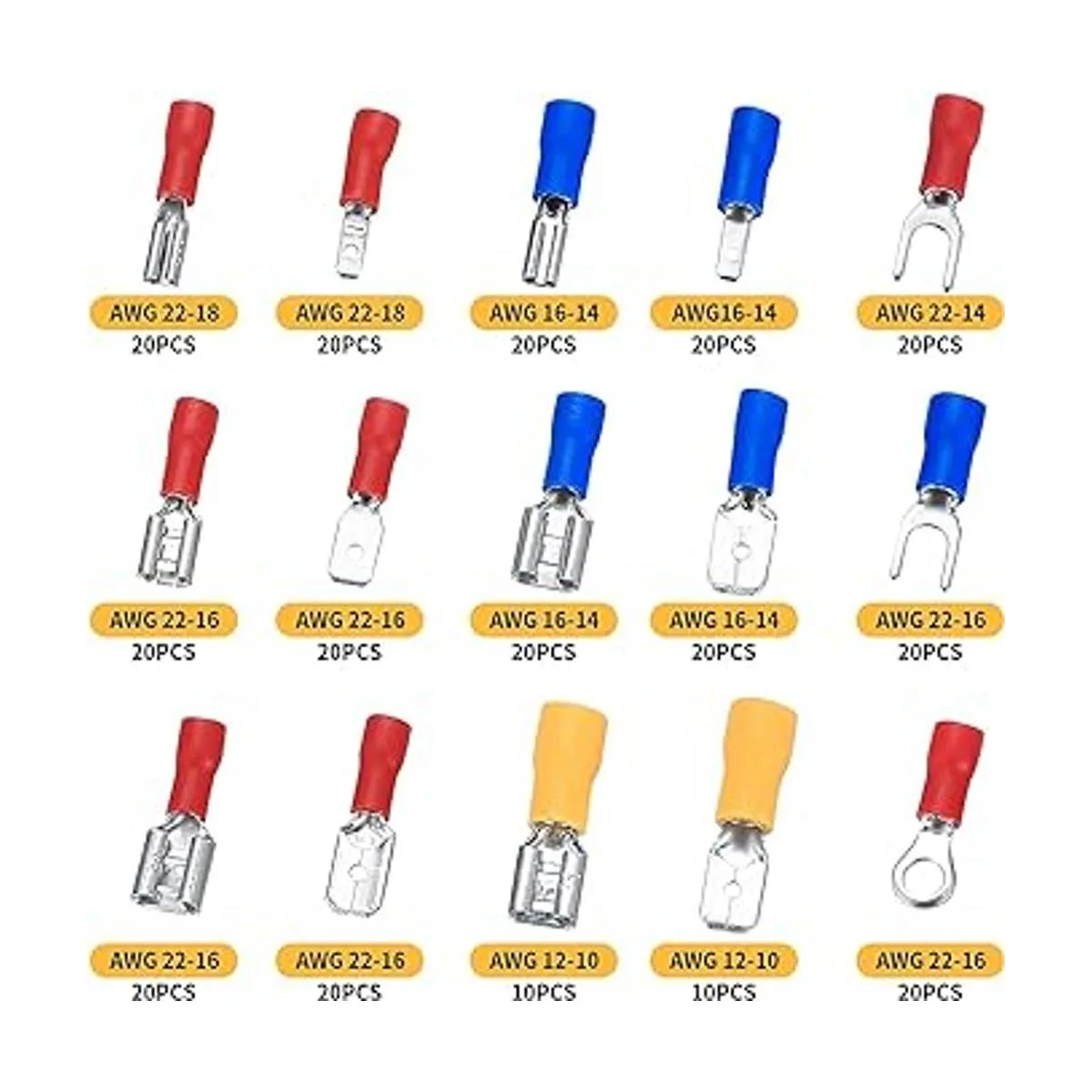 280 conectores de cable eléctrico surtidos cable de_2