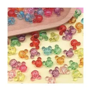 200 cuentas transparentes de Mickey con cabeza de ratón_3