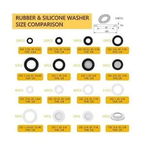 Rubber Washers Plumbing 135 PCS 16 Sizes Rubber_2