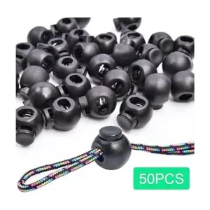 Paquete de 50 cerraduras de cable redondas tapón de_6