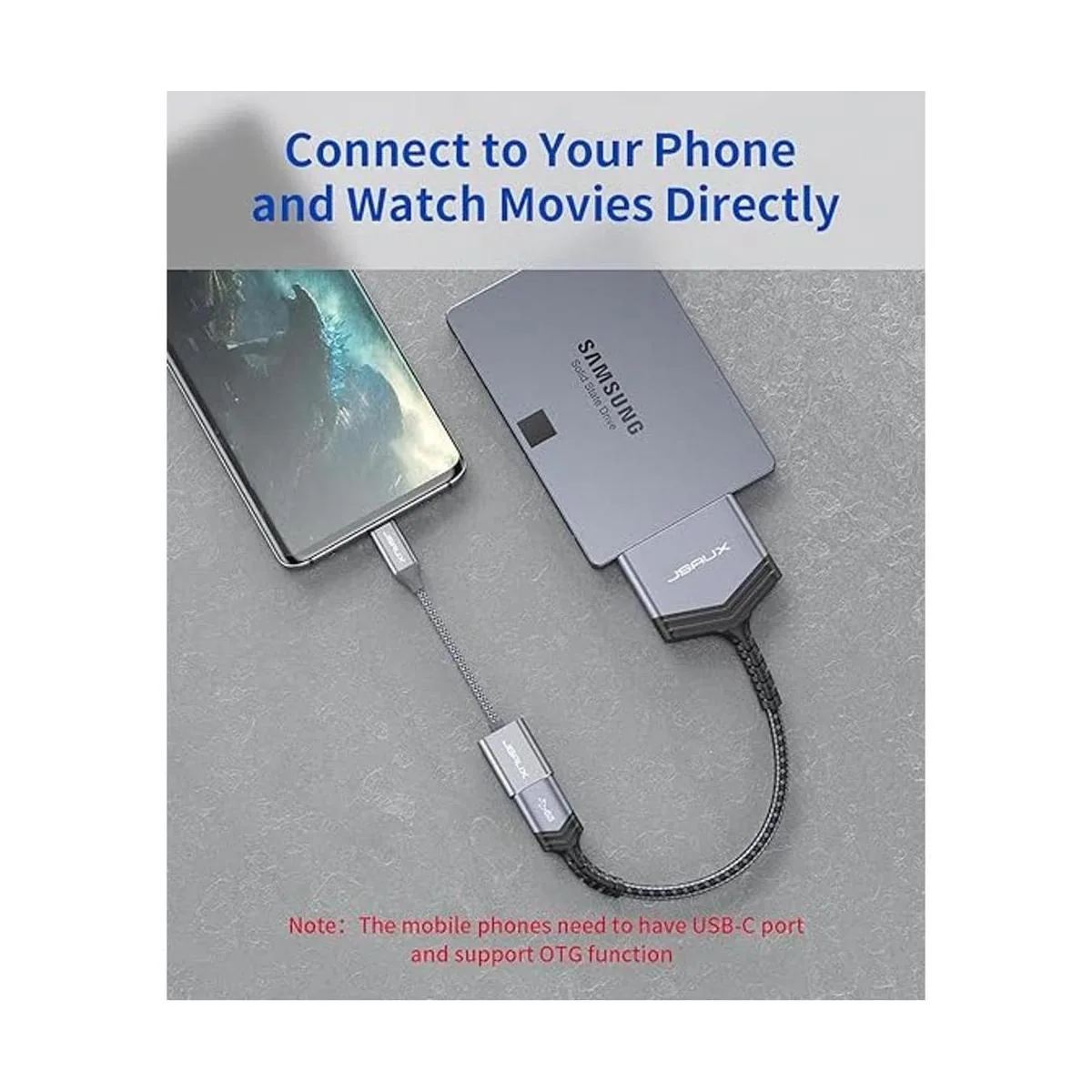 Cable SATA a USB A JSAUX USB A de 3.0 a 2.5 pulgadas_5