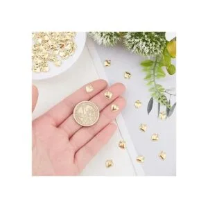 UNICRAFTALE Aproximadamente 100 dijes de corazón hinchado_2