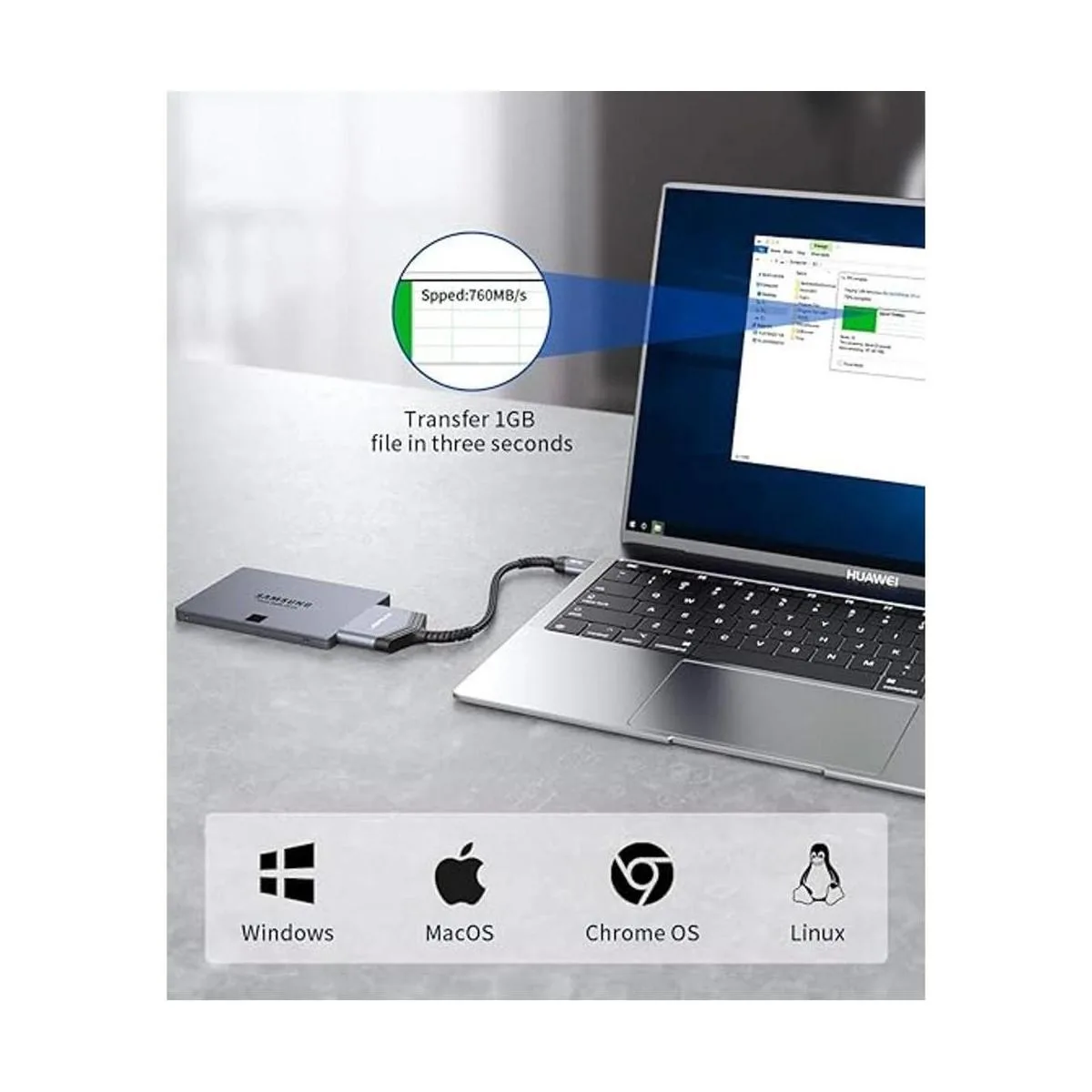 Cable SATA a USB A JSAUX USB A de 3.0 a 2.5 pulgadas_4