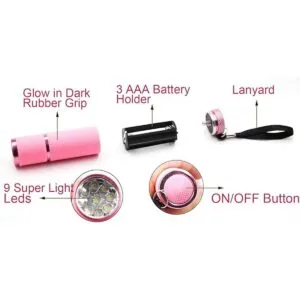 9 linternas LED que brillan en la oscuridad paquete de 4_2