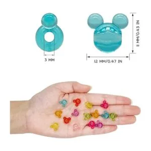 200 cuentas transparentes de Mickey con cabeza de ratón_2