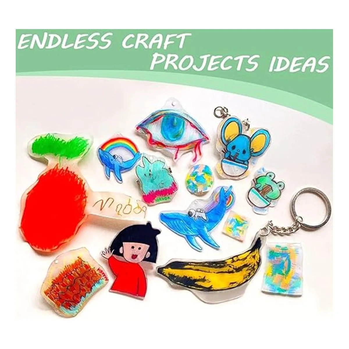 Benvo 10 hojas de plástico termorretráctiles de papel de_3