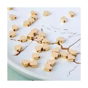Pinhoollgo 200 cuentas espaciadoras en forma de corazón_4