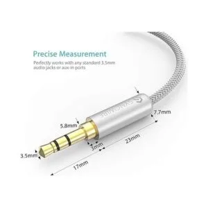 Divisor de auriculares cable de extensión de nailon_4