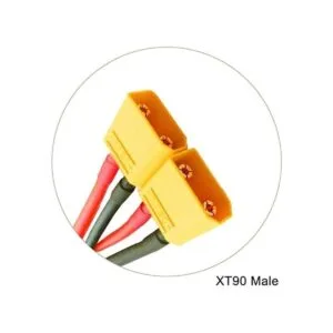 FLY RC 2pcs XT90 Parallel Adapter Y Splitter 2 Male to 1_2