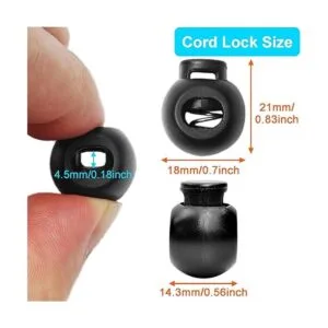 Paquete de 50 cerraduras de cable redondas tapón de_2