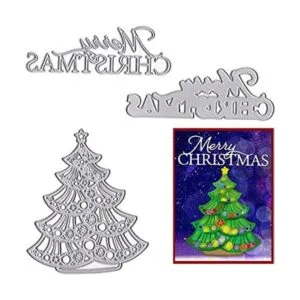 ABTOLS Troqueles de corte de metal de Feliz Navidad para_1