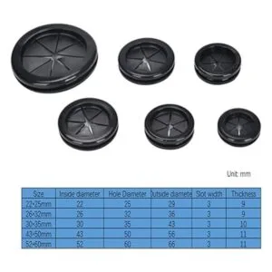 Aifeier ET Ojales de goma de doble cara con agujero de_5