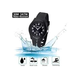 Kids Analog Watch for Girls Boys Waterproof Learning Time_3