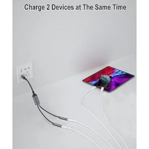 Elebase Adaptador USB macho a doble USB C hembra cable de_4