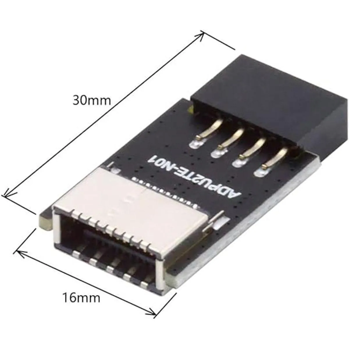 CY USB 2.0 de 9 pines macho a USB 3.1 tipo E KeyA hembra_4