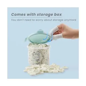 Inartato Protectores de látex para dedos de goma para_6